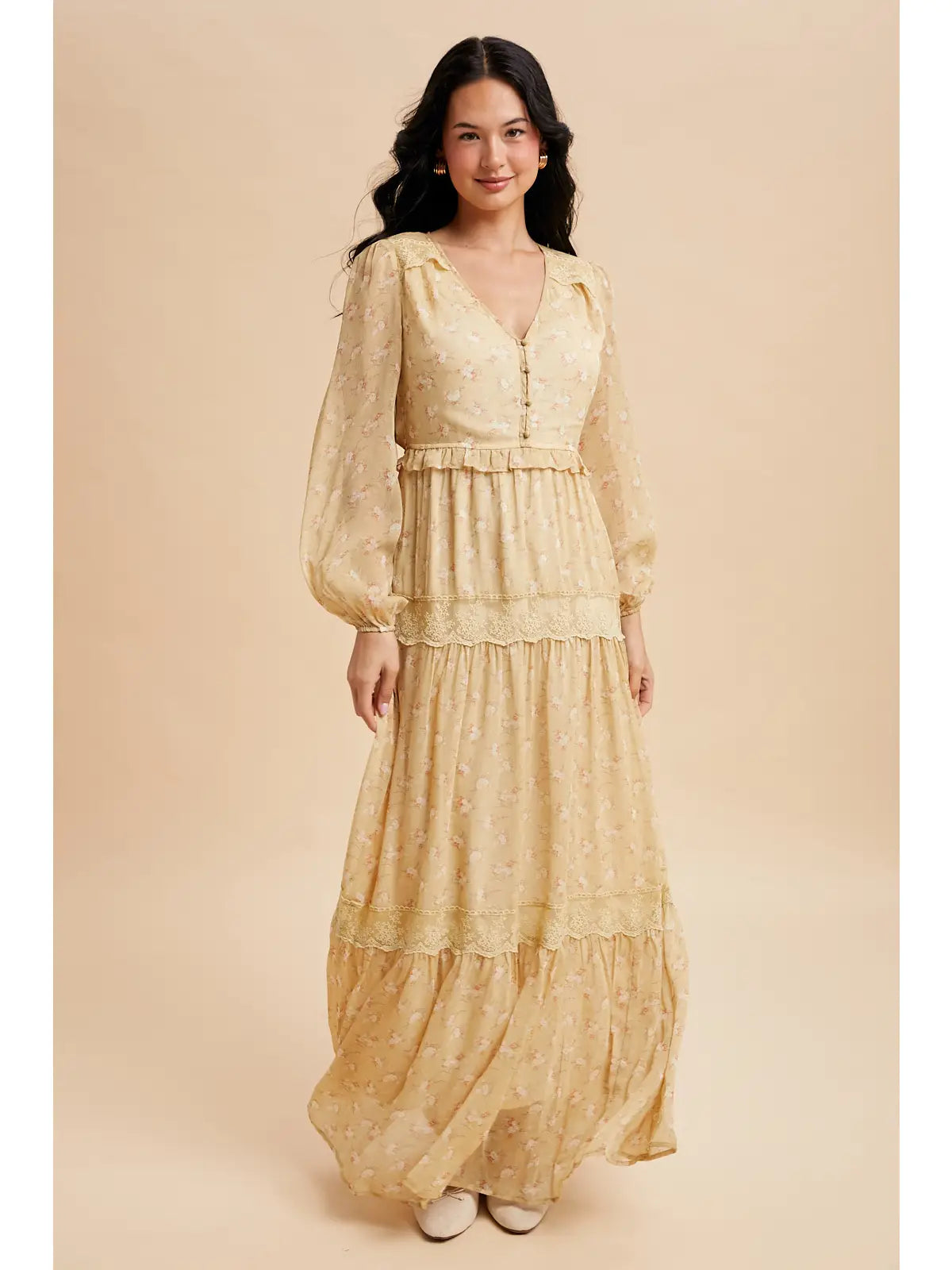Golden Meadow Maxi Dress