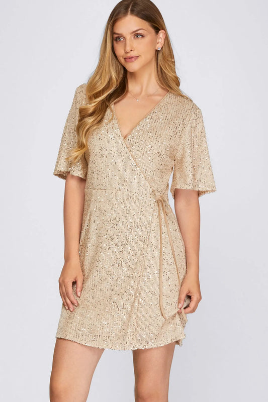 Cocktail Hour Sequin Dress