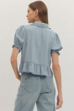 Bluebell Collared Top