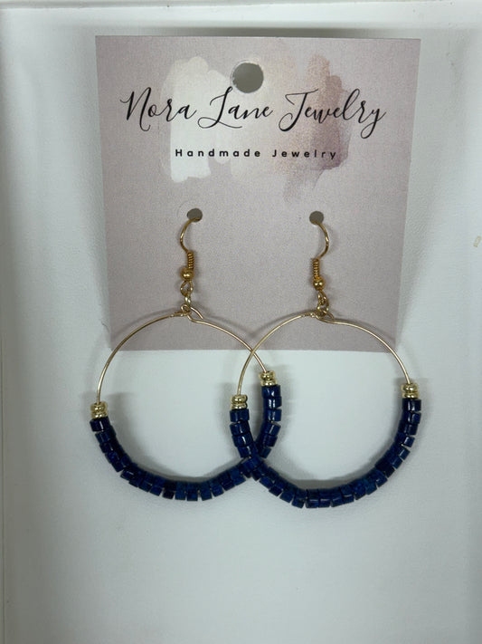 Denim Dream Hoop Earrings