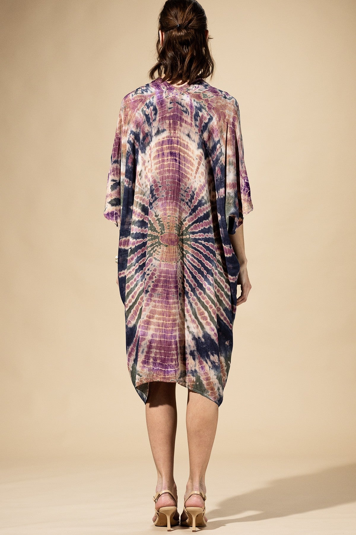 Midnight Moss Tie-Dye Kimono