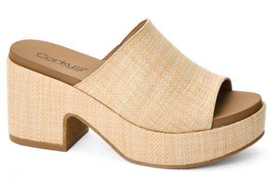 Totally Buggin Raffia Corkys Wedge