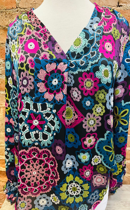 Funky Floral Blouse