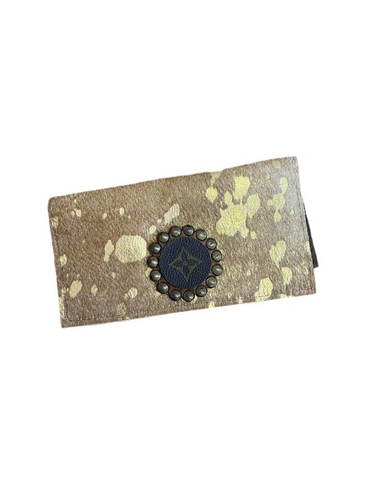 Louis Vuitton Cow Hide and Leather Wallet