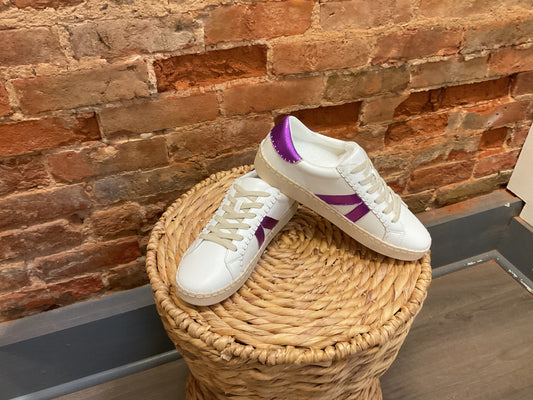 Purple and White Game Day Shoes