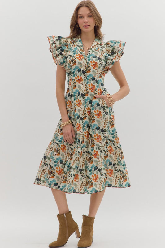 Olive Fall Dress