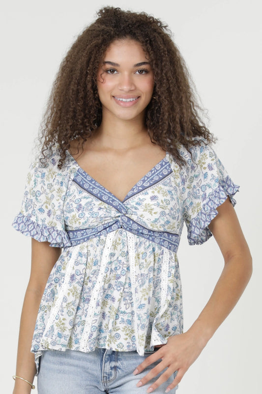 Soft Bloom Boho Top