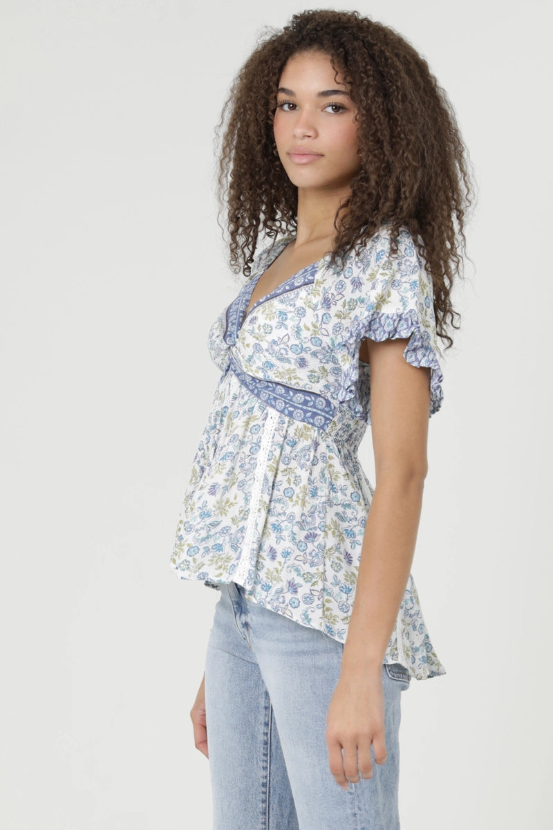 Soft Bloom Boho Top
