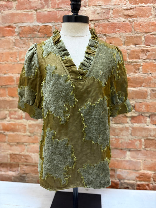 Olive Muse Blouse