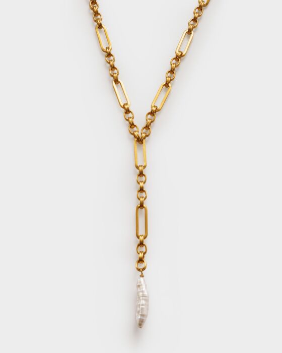 Allure Pearl Lariat Necklace