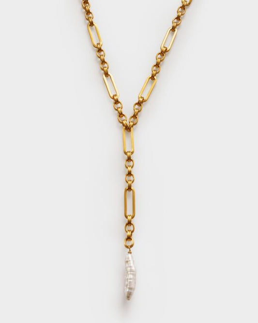 Allure Pearl Lariat Necklace