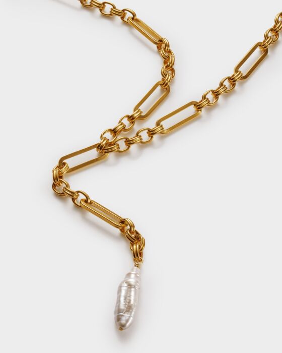 Allure Pearl Lariat Necklace