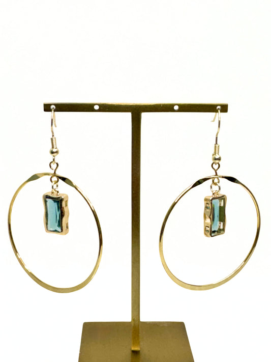Golden Birthday Hoop Earrings