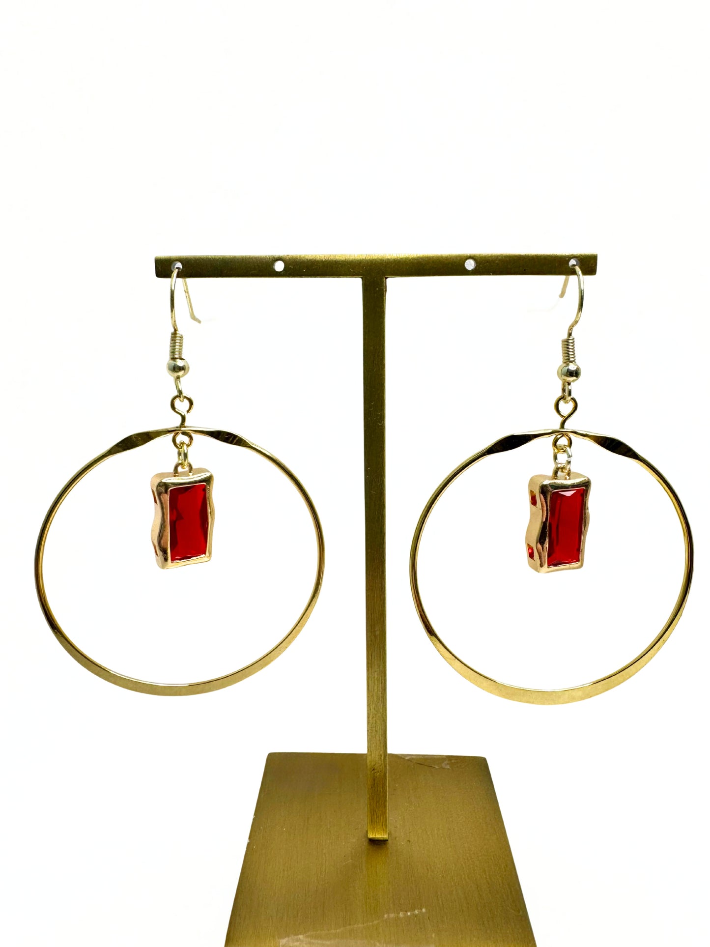 Golden Birthday Hoop Earrings